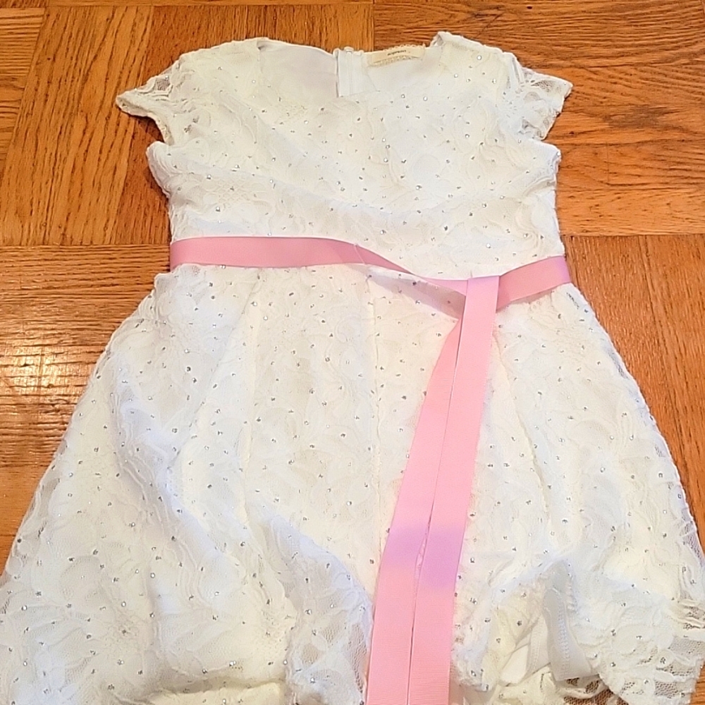 A white sparkley dress